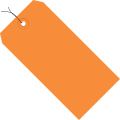 3 1/4 x 1 5/8" Orange 13 Pt. Shipping Tags - Pre-Wired