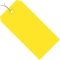 3 3/4 x 1 7/8" Yellow 13 Pt. Shipping Tags - Pre-Wired