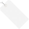 3 3/4 x 1 7/8" White 13 Pt. Shipping Tags - Pre-Wired