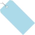 5 1/4 x 2 5/8" Light Blue 13 Pt. Shipping Tags - Pre-Wired