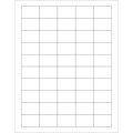 1 1/2 x 1" White Rectangle Laser Labels