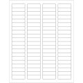 1 3/4 x 1/2" White Rectangle Laser Labels - Master Case