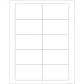 3 1/2 x 2" White Rectangle Laser Labels