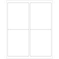 4 x 5" White Rectangle Laser Labels - Master Case