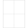 4 1/4 x 5 1/2" White Rectangle Laser Labels - Master Case