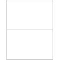 8 1/2 x 5 1/2" White Rectangle Laser Labels - Master Case
