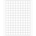 3/4 x 3/4" White Rectangle Laser Labels