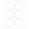 3" White Circle Laser Labels