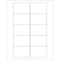 3 x 2" White Rectangle Laser Labels