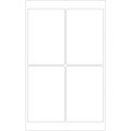 4 x 6" Glossy White Rectangle Laser Labels