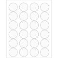 1 5/8" Clear Circle Laser Labels