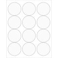 2 1/2" Clear Circle Laser Labels