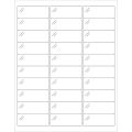 2 5/8 x 1" Crystal Clear Rectangle Laser Labels