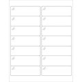 4 x 1 1/3" Crystal Clear Rectangle Laser Labels
