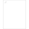 8 1/2 x 11" Crystal Clear Rectangle Laser Labels