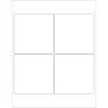 4 x 4" Weather-Resistant Laser Labels