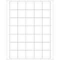 1 1/2 x 1 1/2" White Removable Rectangle Laser Labels