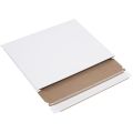 10″ x 7 ¾″ x 1″ White Gusseted Flat Mailers